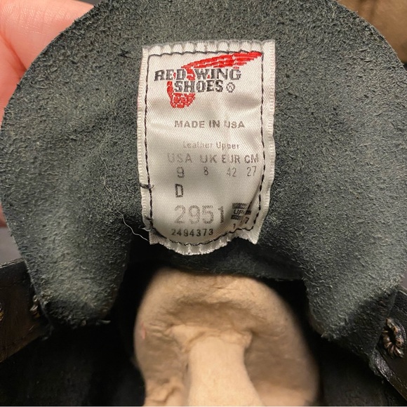 Men’s Red Wing Heritage Rover 2951 Boot, Black, Size 9 - Picture 8 of 9